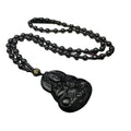 Maitreya Buddha Natural Green Crystal Beaded Pendant Necklace Chinese Hand-carved Ethnic Charm Jewelry Buddhism Fashion Amulet