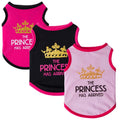 2025 Summer Dog Cat t - Shirt Princess Pet Cat Gold Crown Cotton Vest Clothes for Small to Medium Dogs