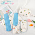 5Pcs Super Absorbent Sanitary Pad Set Cleanable Reusable Period Adolescence Fabric Washable Menstrual Pad With Wet Bag
