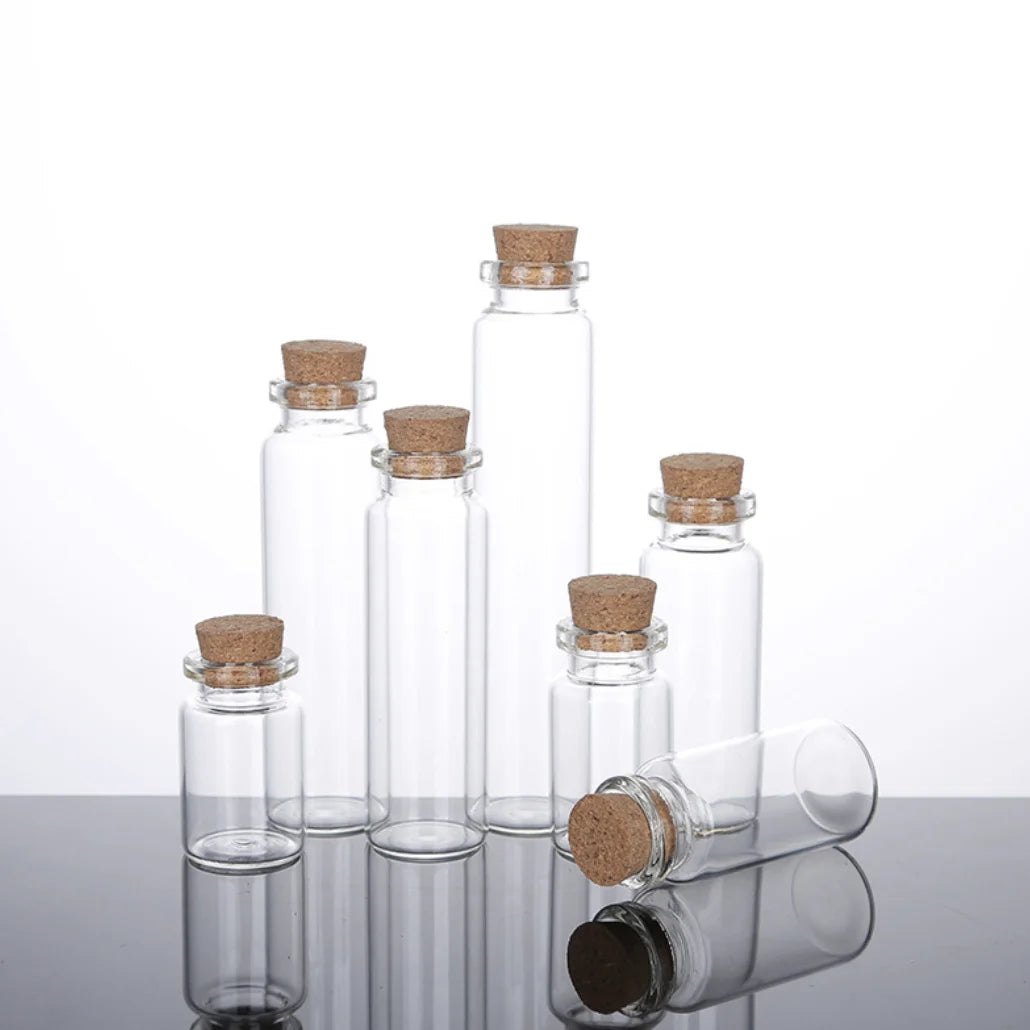 Competitive Price Round Bottom 22*120mm Glass test Tube with Wooden Cork Bamboo Screw Cap
