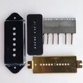 Wholesale Alnico 5 P90 Dog Ear DIY Guitar Pickup Building Kit Electric Guitar Pickup Parts with Brass Base Plate