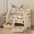 Children Baby Room Bookcase Bookshelf HDPE Kids Toy Organizer Book Shelf Cabinet