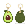 Cute PU Leather Fruit Access Card Holder Keychains Animal Bag Charm Gift