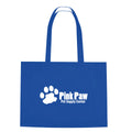 Customizable REUSABLE Non-Woven Shopping Tote Bag with Hook and Loop Closure Letter Pattern for Logo Display