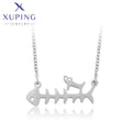 XUPING 46395 Elegant Ancient Royal Stainless Steel Simple Fish Pendant Design Unisex Classic Style-Women's Men's Gift All Ages