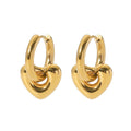 Fashion Jewelry Hollow Heart Earings Jewelry Women Designer Stainless Steel 18K Gold Plated Huggies Hoop Earrings 2024
