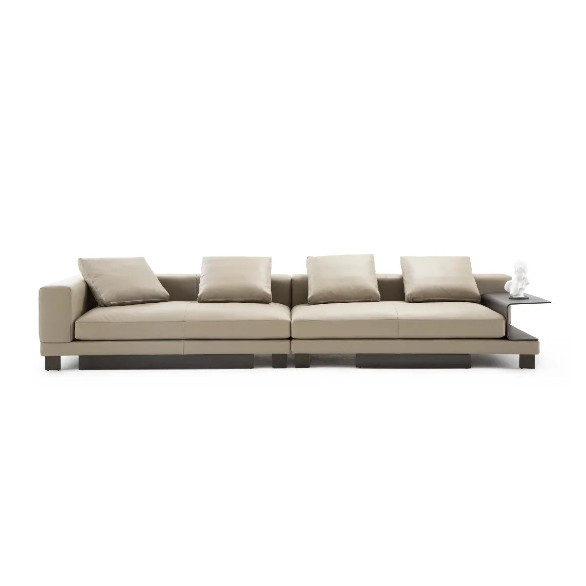 2025 Customizable 4-Seater Linen Leather Modern Sectional Sofa Set Luxury Modular Couch for Apartment Hotel Villa Living Room