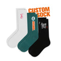 FREE DESIGN & MOCKUP OEM Custom Comfortable Cotton Casual Sock Design Custom Crew Sock for Men
