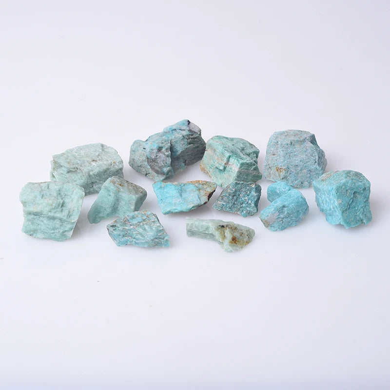 Wholesale High-quality Natural Crystals Rough Raw Blue Amazonite Quartz Raw Stones for Healing