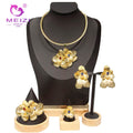 MEIZI Dubai 24k Gold Fashion Jewelry Sets for Women Wedding Party