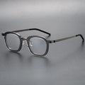 High Quality Professional Acetate Titanium Men Women Optical Frames Rectangle Black Eye Glasses