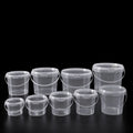 Wholesale Price Airtight Food Grade Clear Buckets with Lids Personalized Printing Empty Round Plastic Bucket With Handle
