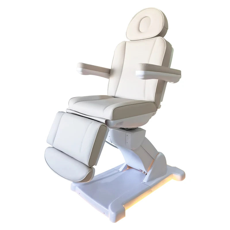 HICOMED Luxury LED Base Spa Salon Physiotherapy Massage Bed 3/4 Motors Electric Body Treatment Beauty Lash Tattoo Chair