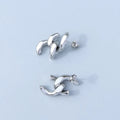 Cheap Simple Stainless Steel Chain Links Stub Earrings