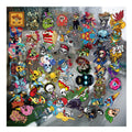 Waterproof UV Transfer Transparent Fashional 3D Horror Ghost Skeleton Sticker