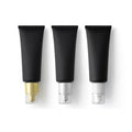 Airless Press Pump Acrylic Lid Matte Black Refillanle Squeeze Bottle Custom Empty Hand Cream BB Cream 100G Wholesale Soft Tube