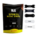 HLK European Quality Nasenpflaster Sport Nasenstrips Nose Plasters Black Premium Nosestrips