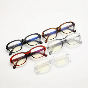 New Arrivals 2024 Vintage Oval Fashion Designer Custom Anti Blue Light Hinge Small Frame Optical Glasses Women
