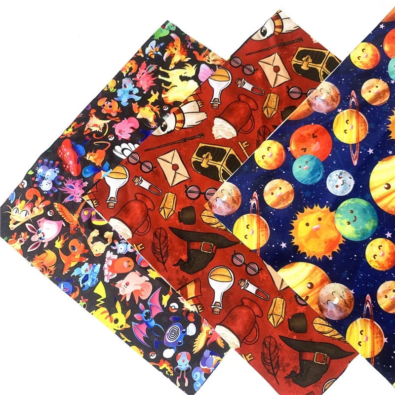 100% Polyester 180GSM Cartoon Digital Printing Custom Pul Fabric Wholesale Waterproof Fabric for Nappy Diaper