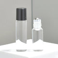 Custom Transparent Glass Roller Bottle Empty Bottles with Steel Roller Ball 1ml 2ml 3.5ml 5ml Capacity