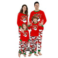 Winter Parent-Child Clothing Long Sleeve Christmas Printing Pajamas Home Wear Cartoon Santa Claus Clothes Set