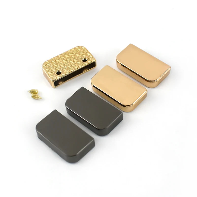 Meetee BF793 25mm Alloy Decorative Corner Hooks DIY Bag Accessories Edging Strip Corner Screw Clip Protection Buckle