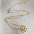Stainless Steel Fine Fashion Jewelry 18k Gold Plated Pendant Chains Necklaces for Women-Wedding & Anniversary Gift
