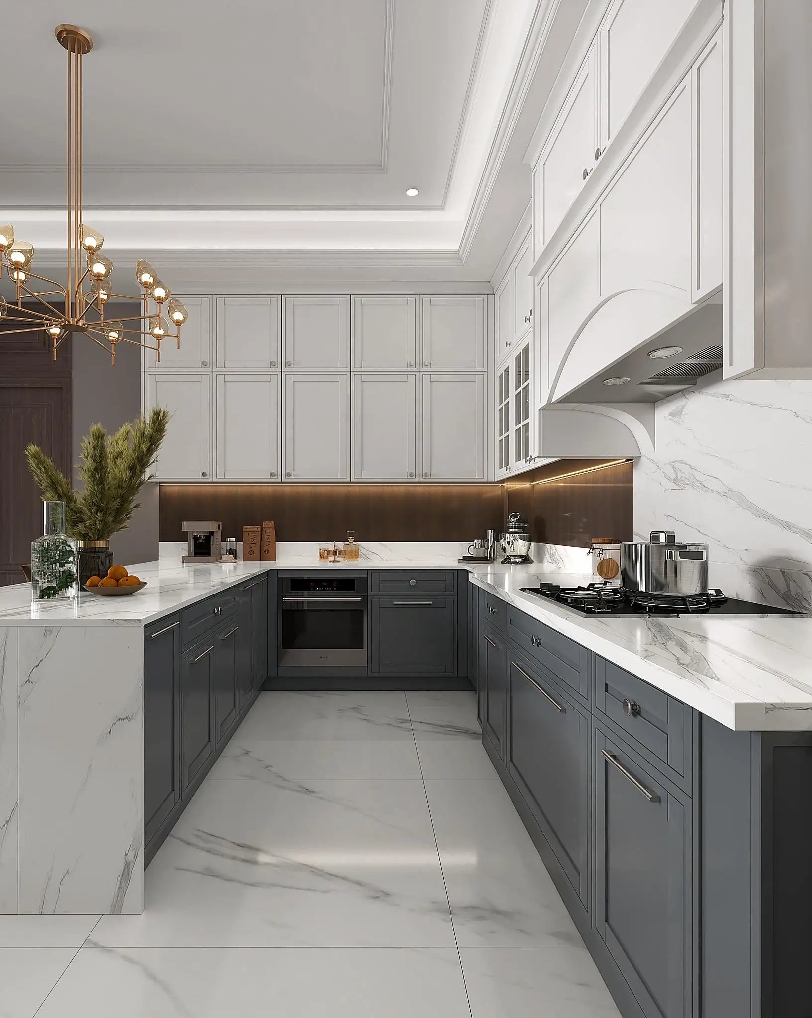 Long Years of Warranty Customized Wall-mounted Complete 304 Stainless Steel Kitchen Cabinet Pantry Cupboard