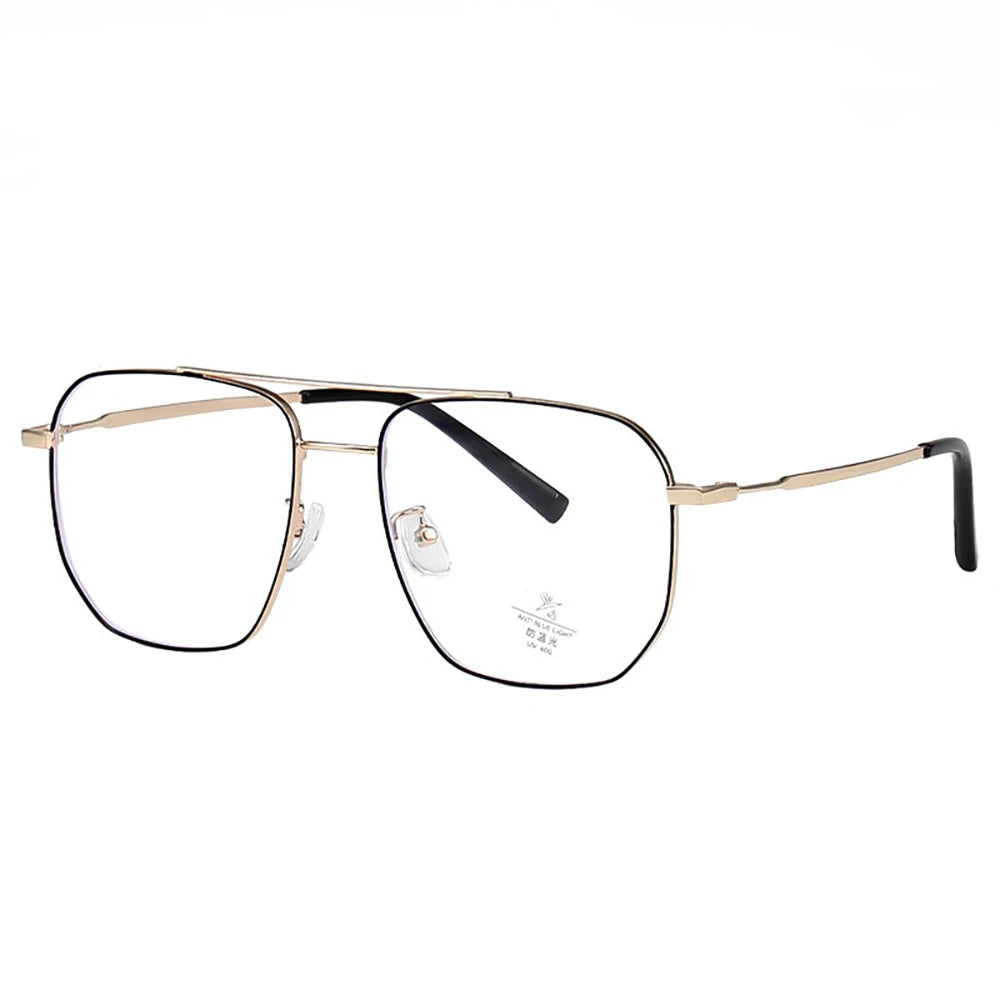 Anti Blue Light Blocking Glasses New Designer square Computer Optical Eye Glasses Women Men Metal Spects Eyeglasses Frames