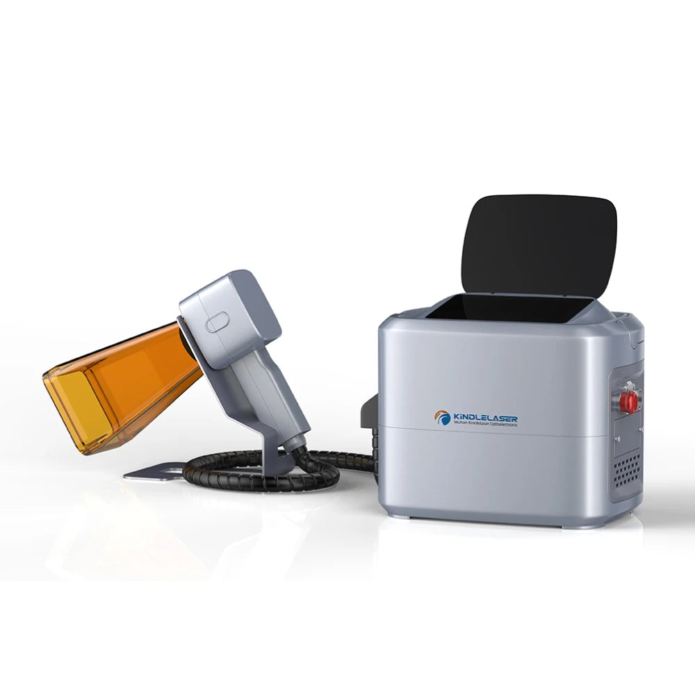 Mini 50w Max Jpt Handheld Fiber Laser Marking Portable Handheld Aluminum Parts Marking Laser Rotary for Metal Brass Plastic