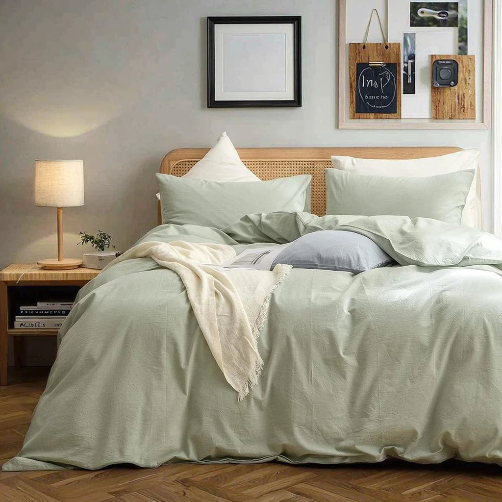 100% Cotton Bedding Set Egyptian Cotton Bedding Set Luxury Bedding Sets Egyptian Cotton Sage Green for Bedroom