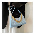 Women's Fashion Handbags Retro Solid Color PU Leather Shoulder Underarm Bag