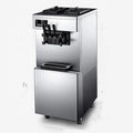 Three-color Commercial Desktop Soft Ice Cream Machine 220V/100vvertical Make Ice Cream Intelligent Sweetener Ice Cream Maker