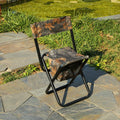 MKW-7179 Camouflage Color Oxford Compact Chair Lightweight Durable Camping Chairs Folding Fishing Chair with Storage Bag