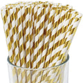 Wholesale 0.6*197mm Luxury Eco-friendly Biodegradable Food Grade Modern Design Straight Paper Straws Stamping Valentine's Day