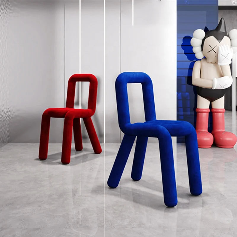 New Design Simple Bold Shaped Chair Ins Nordic Dining Chair Creative Latest Modern Designer Back Chair