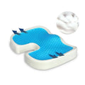 Anjuny Double Thick Quilted Memory Foam Seat Cushion Bed Function Pillow Gel for Long Sitting Anti-Hemorrhoid Pad