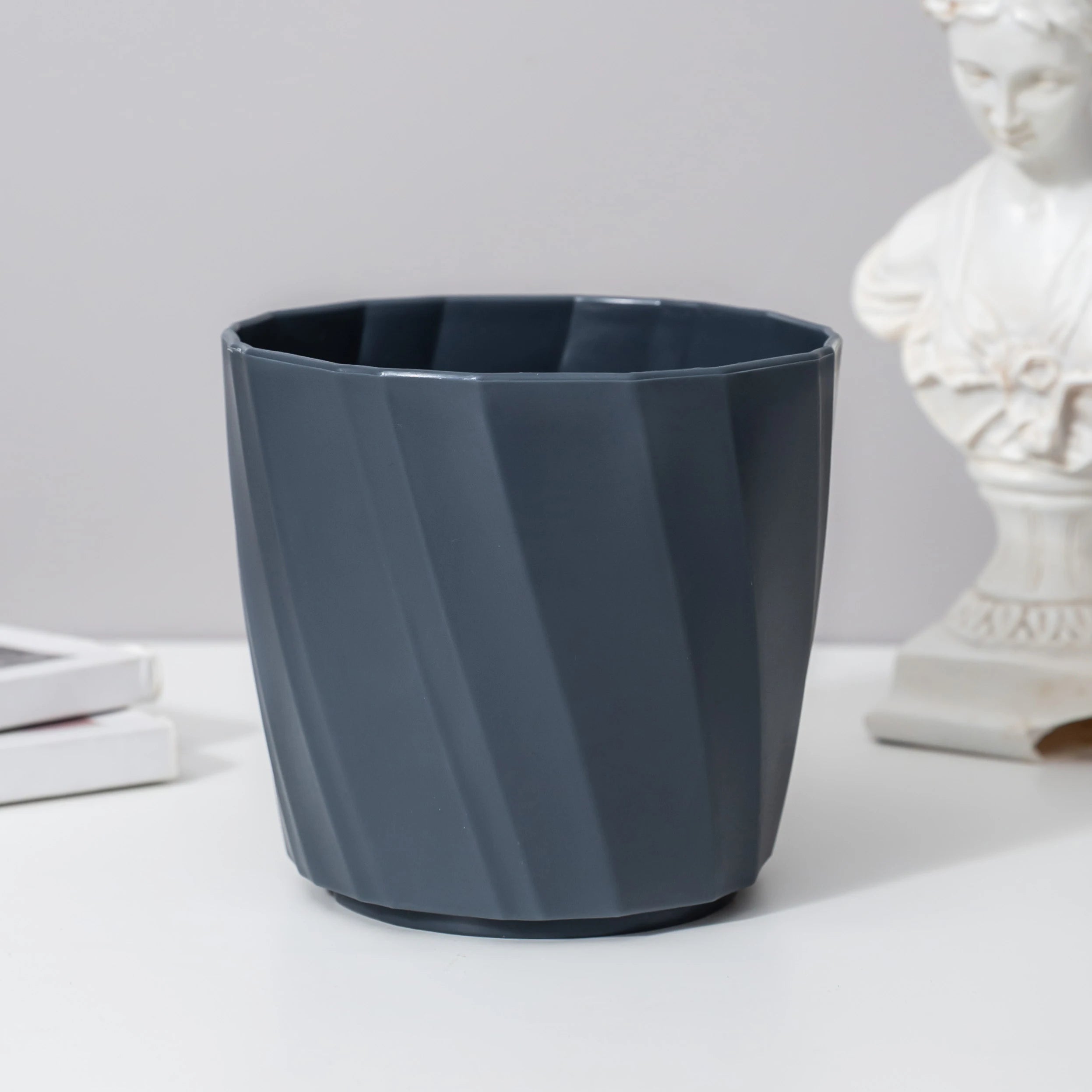 RUIPU (YD-M/L/XL/XXL) Gray Indoor Outdoor Garden Plastic Flower Pots Planter