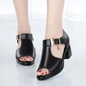 Summer New Style Platform Square Heel Sandals Comfortable Women Shoes Sandals Ladies Sandals