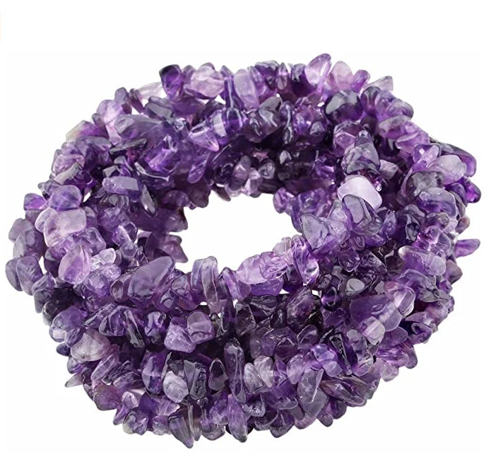 Natural 5-8mm Natural Amethyst Aquamarine Crystal Rock Quartz Chips Tumble Stone Loose Gemstone Beads for Jewelry Making 80cm