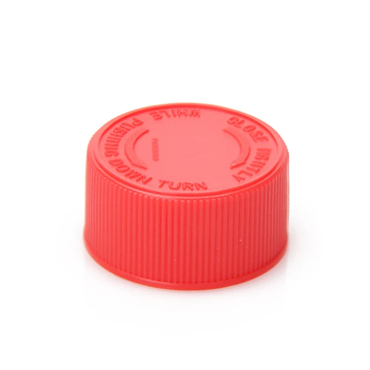 24-400 28-400 28-410 32-400 38-400 Black White Crc Polypropylene Ribbed Cap Child Resistant Cap With Heat Induction Foil Liner