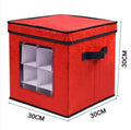 Hot Selling Holiday Xmas Ornament Storage Boxes Decorative Christmas Storage Box
