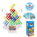 2 Players 16/32/48/64pcs Tetr Tower Games Balance Stacking Toy Building Blocks Party Board Stack Game Educational Toys for Kids