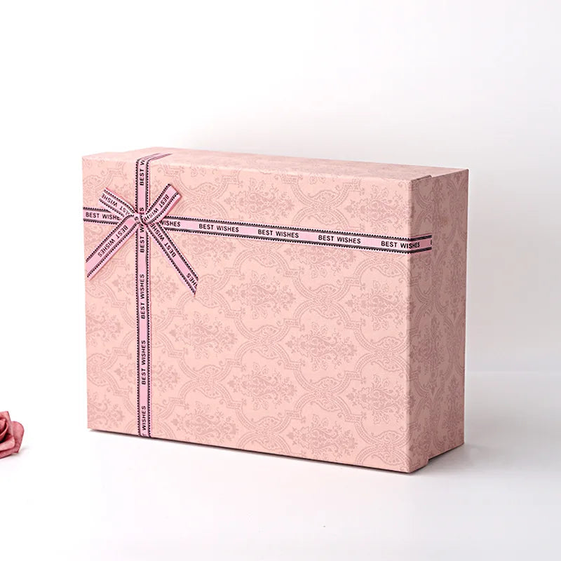 Hot Sale Luxury Art Paper Jewelry Gift Box Top and Base Box Design for Valentine's Day Lipstick Gift Boxes