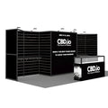 Aluminum Lockable Storage Slatwall Shelf Display 10x20 Expo Fair Trade Show Exhibition Booth