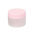 250g Pink Frosted round Plastic Cream Jar Empty Cosmetic Container for Eye Cream Lotion Mascara Packaging