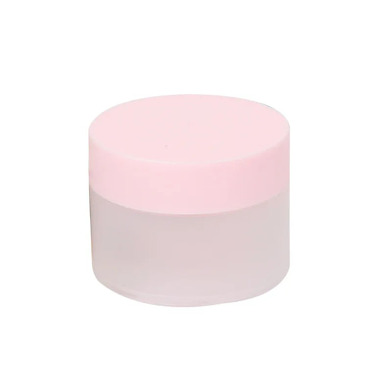 250g Pink Frosted round Plastic Cream Jar Empty Cosmetic Container for Eye Cream Lotion Mascara Packaging