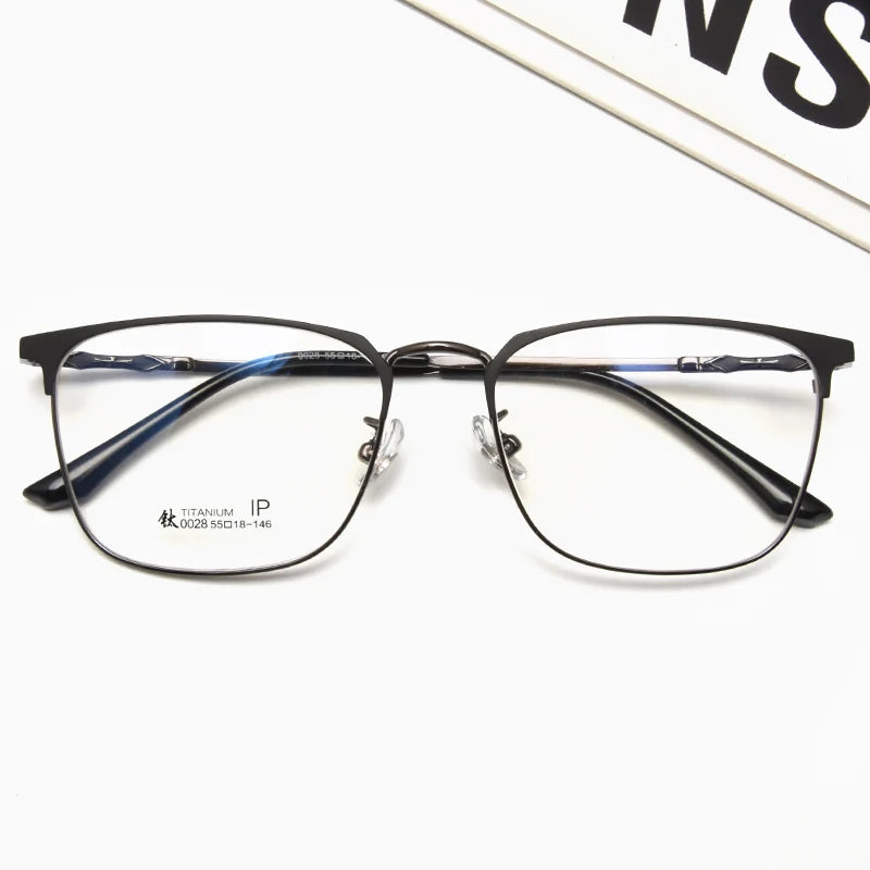 High Quality Eye Glasses Optical Frames Custom Anti Bluelight Metal Glasses Eyeglasses Spectacles