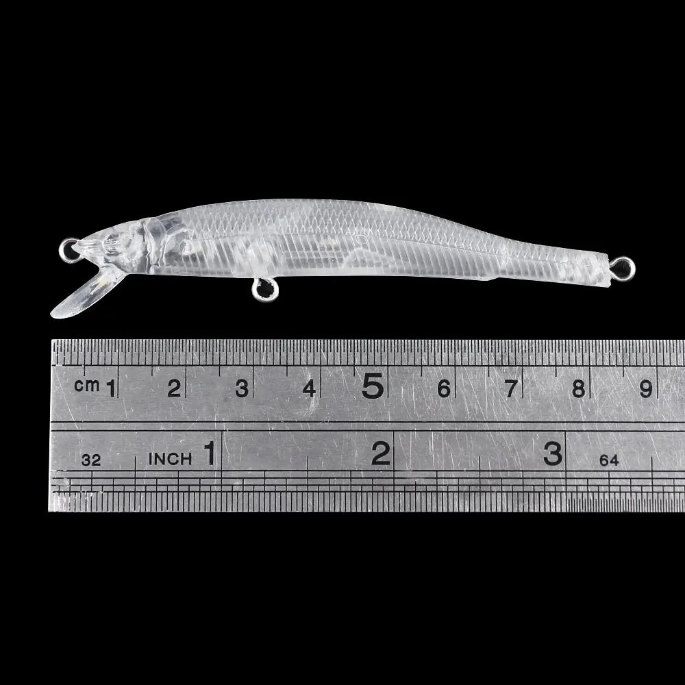 85MM 4.0G Blank Unpainted Minnow Lure Blanks 10 Gram Unpaint Plopping Minnow