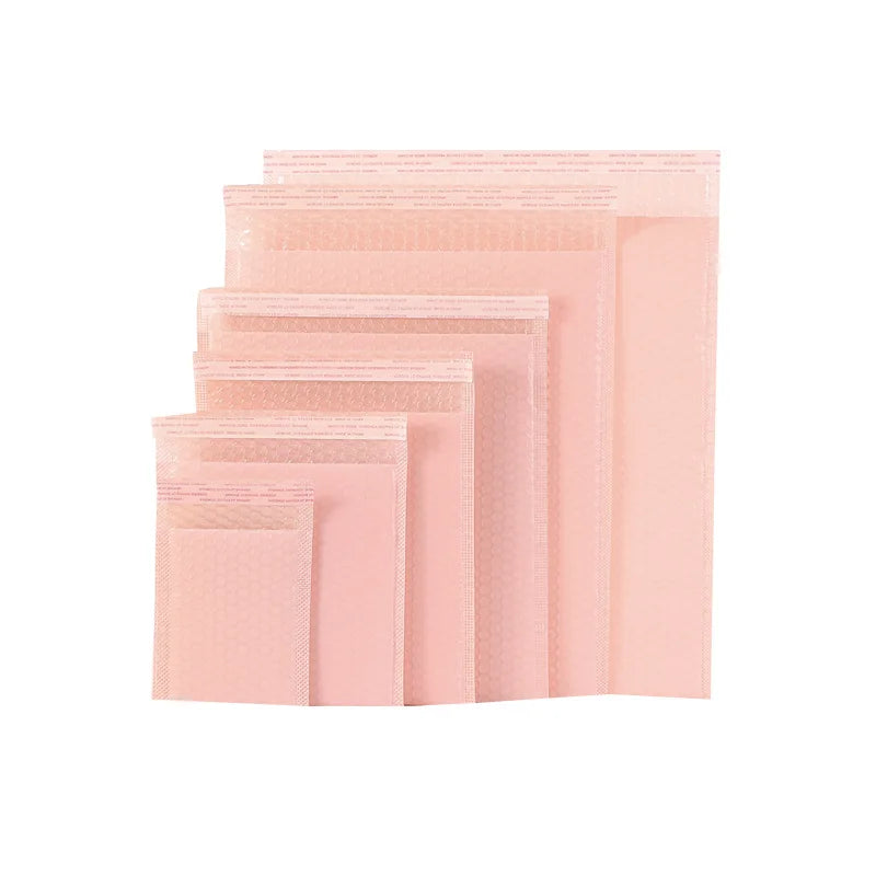 Pink Bubble Poly Mailers Durable and Eco-Friendly Padded Postage Bags with Self-Sealing Bubble Mailing Bag for Secure Shipping